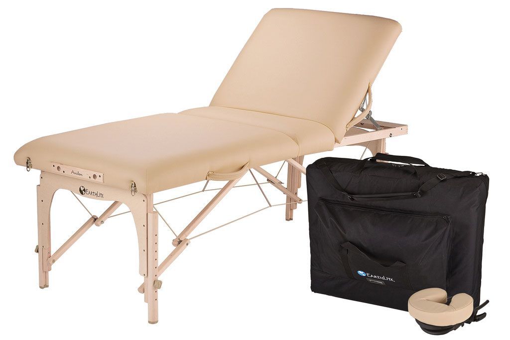 EarthLite Avalon XD™ Tilt 30" Massage Table Package Vanilla Crem
